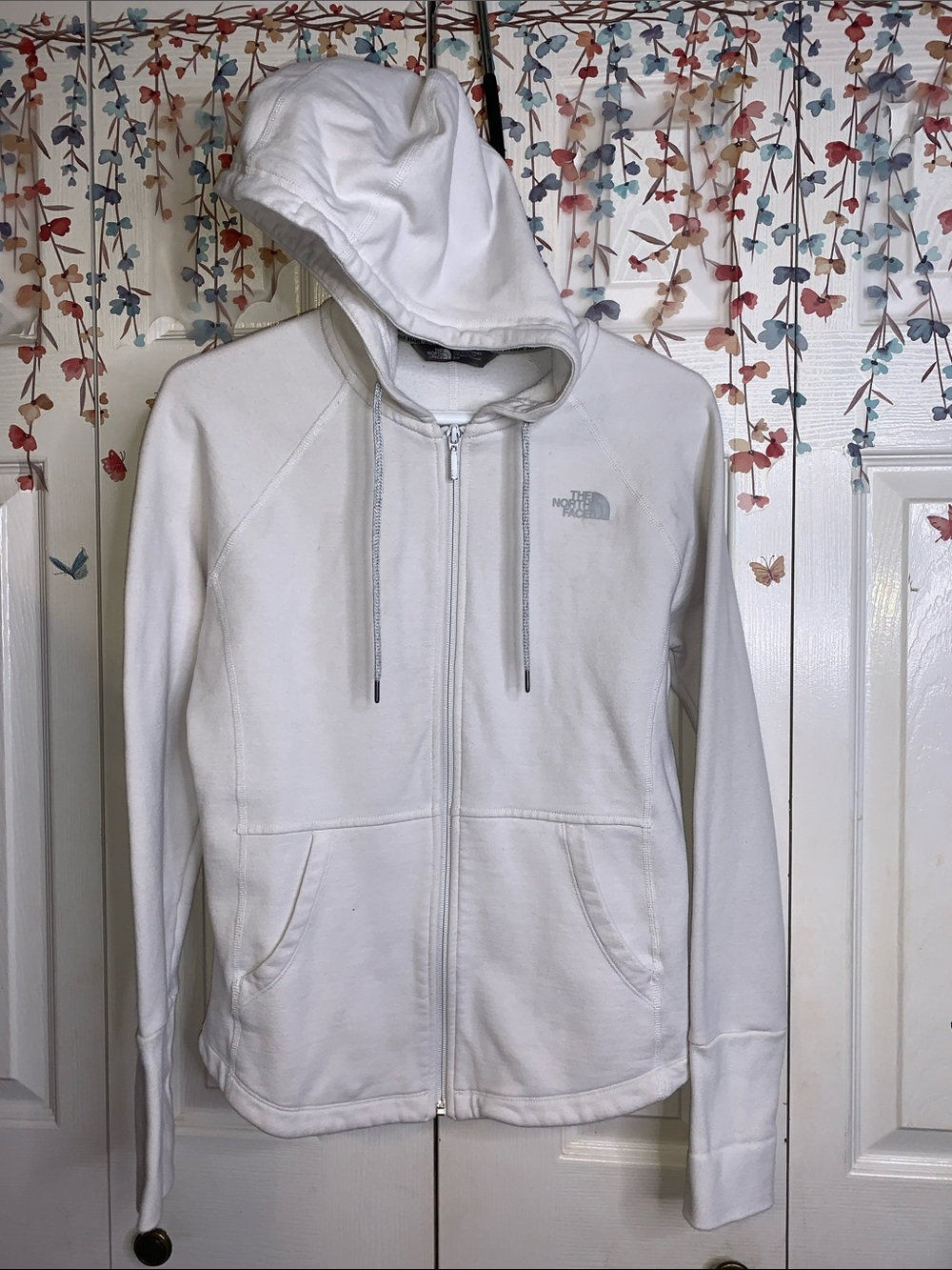 The North Face White Women’s Full-Zip Hooded Jacket